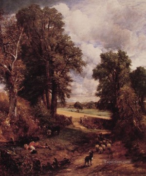 トウモロコシ畑のロマンチックな風景 ジョン・コンスタブル Oil Paintings